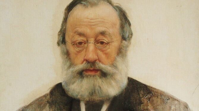 Gottfried Keller,  Schriftsteller.  Gemälde von  Karl Stauffer-Bern, 1886.  Foto: Wikipedia