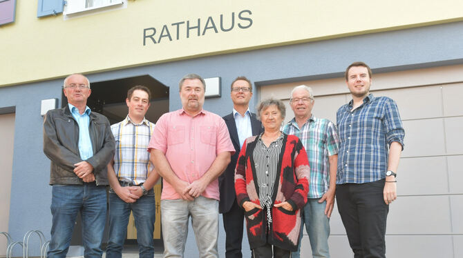Der neue Wankheimer Ortschaftsrat (von links): Siegfried Braun, Benjamin Braun, Ortsvorsteher Michael, Steffen Reichl (alle FWV)