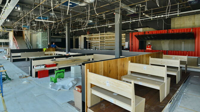 Man kann schon ahnen, wie es aussehen wird: Ins Erdgeschoss des Stuttgarter Tors zieht ein Steakhaus ein, das QMuh.