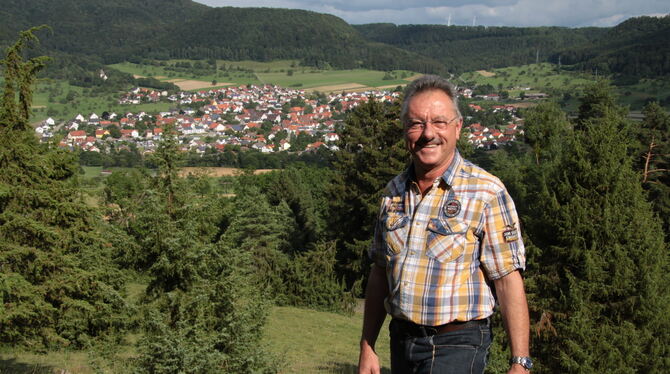 Elmar Scherer ist neuer Ortsvorsteher von Mössingen- Talheim, Nachfolger von Gottlob  Heller. Bei einem sommerlichen  Treffen un