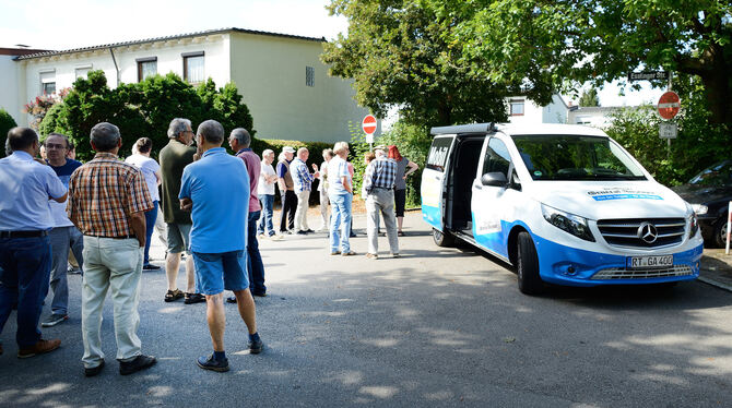 Das GEA-Mobil machte Halt in Orschel-Hagen, um Anwohner zur Verkehrssituation in der Wormser Straße zu Wort kommen zu lassen.fot