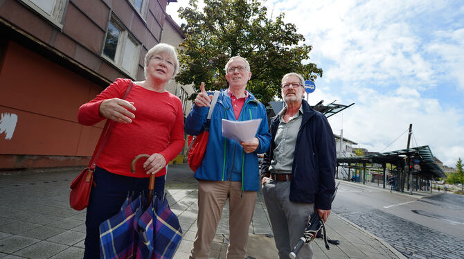 Die SPD will Druck machen: Edeltraut Stiedl, Helmut Treutlein und Herbert Binsch. Foto: Pieth