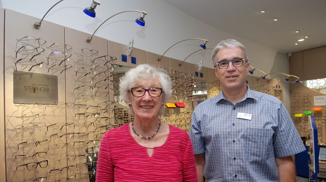 Suse Steidinger und ihr Sohn Holger, der das Geschäft in vierter Generation führt. foto: pfisterer