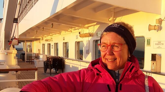 Die frühere Leiterin von Stift Urach, Bärbel Hartmann, ist heute Geistliche an Bord von Kreuzfahrtschiffen. foto: Privat