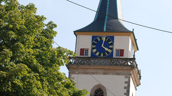 Die Martinskirche in Metzingen: Viermal am Tag sind die Glocken zu hören.foto: füs