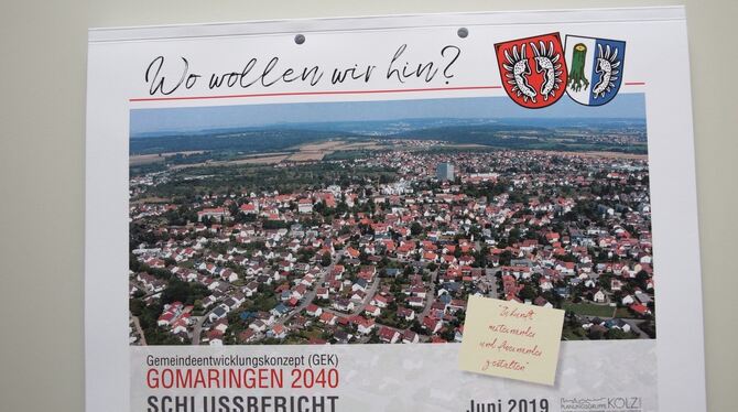Das Gemeindeentwicklungskonzept für Gomaringen gibt es jetzt in gedruckter Form. Foto: Sapotnik