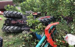 Ein 47-jähriger Weingärtner wurde bei der Weinlese auf dem Weinberg bei Neuhausen von seinem eigenen Traktor überrollt und leben