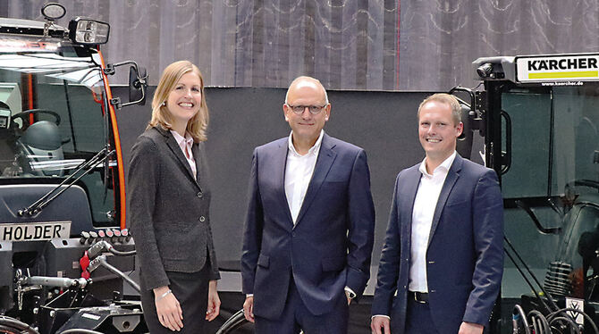 Sie bilden die neue Geschäftsführung der Max Holder GmbH: Stefanie Pollmann, Michael Häusermann (Mitte) und Christian Mayer.Foto