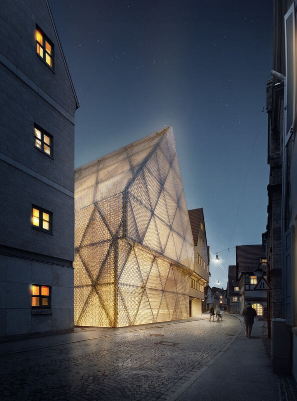 So soll sie aussehen, die Fassade des Neubaus in der Oberamteistraße. Der CDU gefällt’s nicht mehr. Grafik: Wulf Architekten