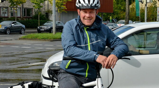 Philipp Riethmüller will sich für den Reutlinger Radverkehr abstrampeln.Foto: Niethammer