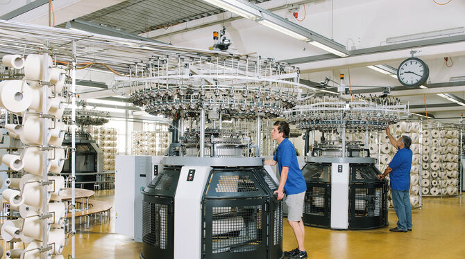 Strickerei von Trigema.Foto: Trigema