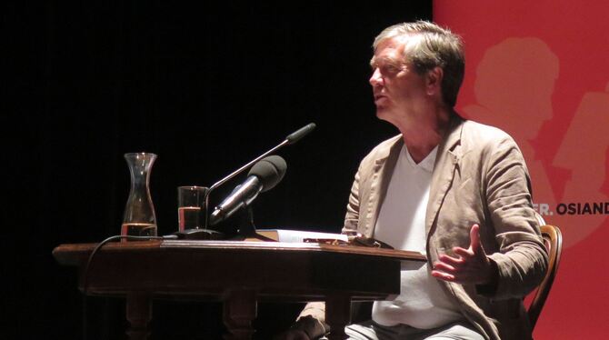 Peter Prange im Museum.foto: Krauth