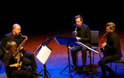 Das Raschèr Saxophone Quartet zeigte zum Auftakt eine große Bandbreite.  FOTO: SPIESS