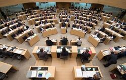 Die Abgeordneten des Landtags in Stuttgart bei einer Debatte