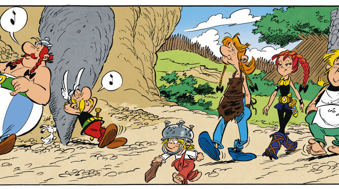 Nur nicht auffallen. Asterix und Obelix sollen die Fürstentochter Adrenaline bewachen, die sich mit der Dorfjugend angefreundet