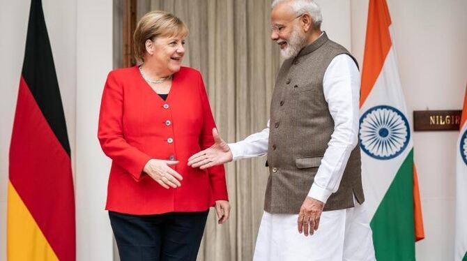 Kanzlerin Merkel in Indien