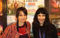 Regisseurin Sandrine Dumas (links) und Filmmusikkomponistin Delphine Ciampi im Kino Kamino. Foto: Spiess
