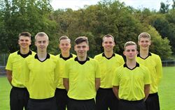 Die Spitzenschiedsrichter der Gruppe Reutlingen, von links: Daniel Leyhr, Jan Streckenbach, Marc Packert, Marijo Ilic, Philipp H