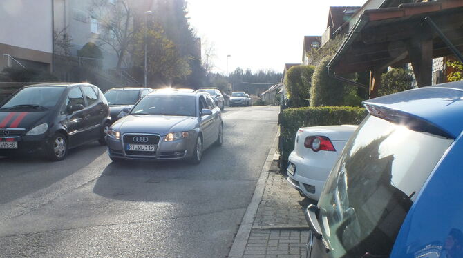 In der Jettenburger Straße in Wannweil säumen parkende Autos die Fahrbahn. Ein Konzept soll Ordnung in diese und andere Straßen