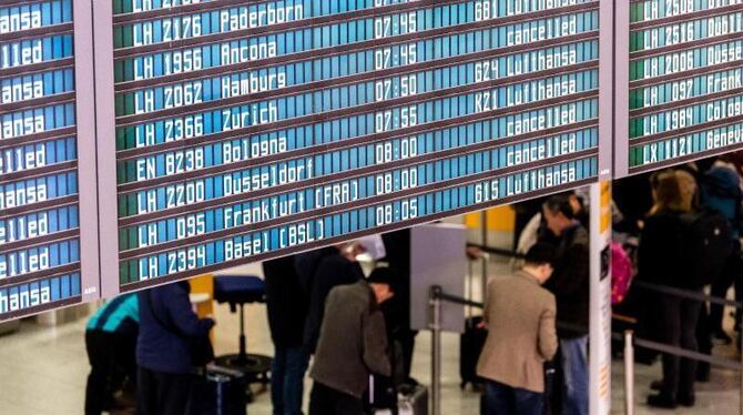Flugbegleiter-Streik bei Lufthansa