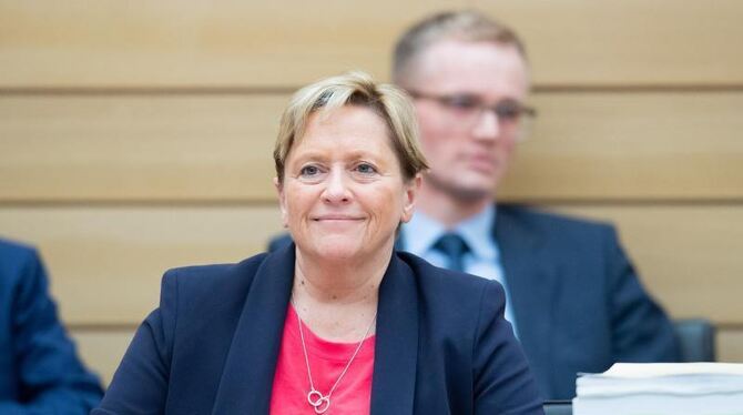 Susanne Eisenmann im Landtag von Baden-Württemberg