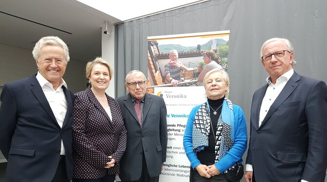 Die fünf Kuratoren der Stifung (von links): Eugen Schäufele, Silke Kurz, Friedrich Vollmer, Barbara Dürr und Wolfgang Riehle. Fo