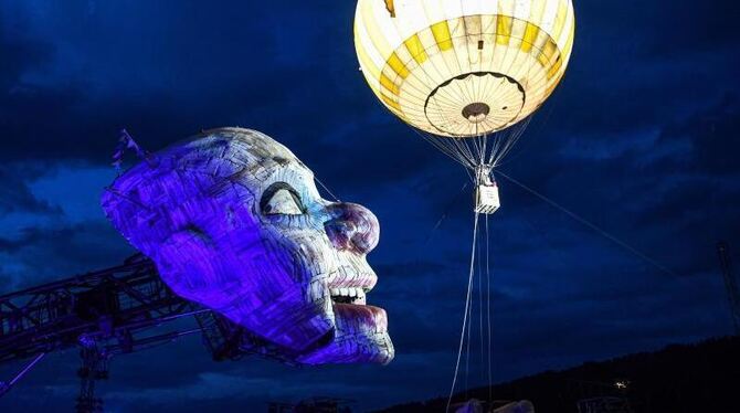 Rigoletto von Verdi wird auf der Seebühne in Bregenz aufgeführt