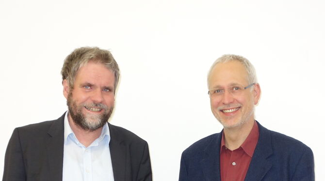 Martin Plümicke und Martin Rose (von links) kandidieren im Kirchenbezirk Reutlingen für die »Offene Kirche«. Beide wollen Reform