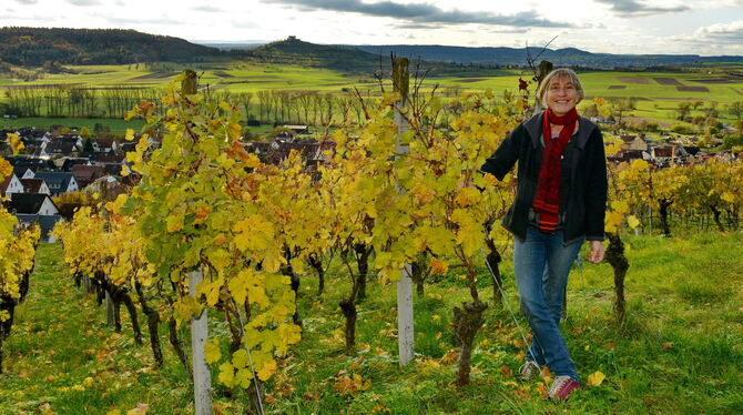 Mitten in den Reben: Sabine Koch in ihrem Element, über die Forderungen des Bienen-Begehrens ärgert sich die überzeugte Öko-Winz