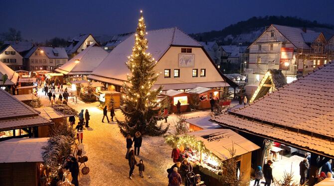 Das Metzinger Weihnachtsdorf auf dem Kelternplatz öffnet am Freitag, 6. Dezember. Natürlich ist an diesem Tag auch der Nikolaus