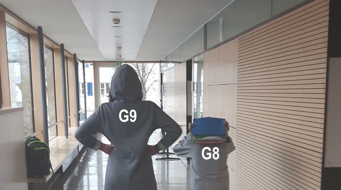 Die ZmS-Reporter Sophia, Carina und Annalena haben das G8 und das G9 miteinander verglichen. FOTO: ZMS