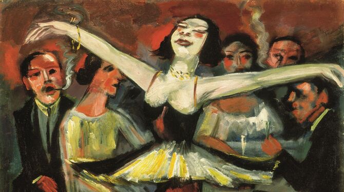 Max Pechstein: »Tänzerin in einer Bar« (1923/31).  FOTO: PECHSTEIN – HAMBURG/TÖKENDORF