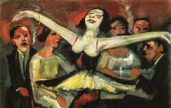Max Pechstein: »Tänzerin in einer Bar« (1923/31).  FOTO: PECHSTEIN – HAMBURG/TÖKENDORF
