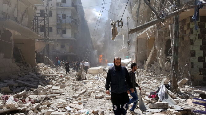 Eine Stadt in Schutt und Asche: In Aleppo ist nichts mehr, wie es einmal war.  FOTO: DPA