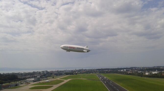 Ein Zeppelin in der Luft.    FOTO:ZMS