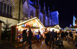 Lichterglanz rund um die Marienkirche.