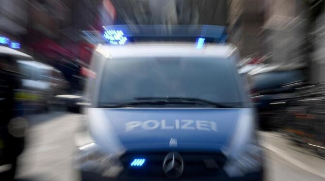 Polizei mit Blaulicht