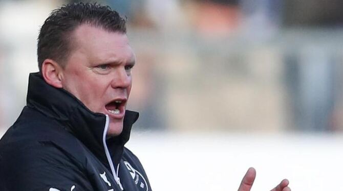 Sandhausener Trainer Uwe Koschinat Sandhausener Trainer Uwe Koschinat