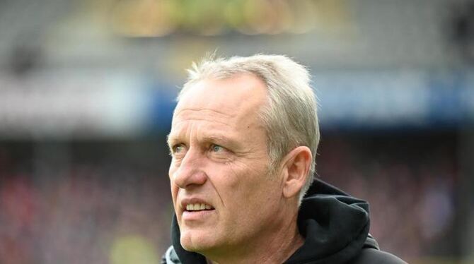 Freiburgs Trainer Christian Streich