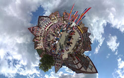 Die Kurverwaltung Bad Urach hat über die Sommermonate von dem Fotografen Achim Mende zahlreiche 360-Grad-Panoramen erstellen las