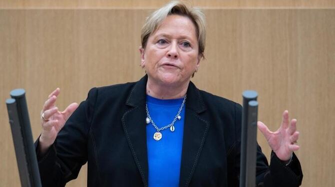 Susanne EIsenmann spricht im Landtag