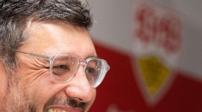 Claus Vogt, neuer Präsident des VfB Stuttgart, lacht