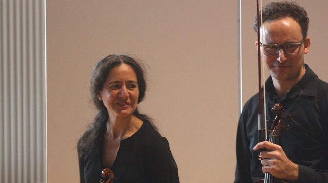 Eine Hälfte des Quartetts: Virginie Wong und Florian Gogl.  FOTO: STRÖHLE