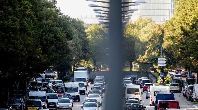 Dichter Verkehr in München Dichter Verkehr in München