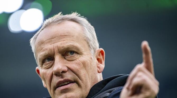 Freiburgs Trainer Christian Streich
