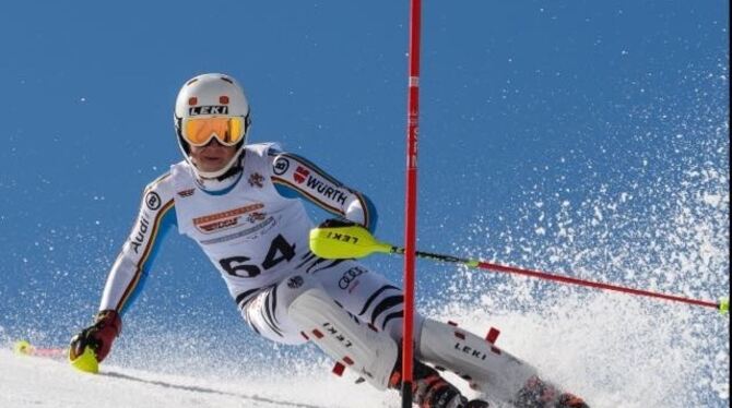 Holte mit Laufbestzeit im Slalom 14 Plätze auf: Max Haußmann.  FOTO: VEREIN