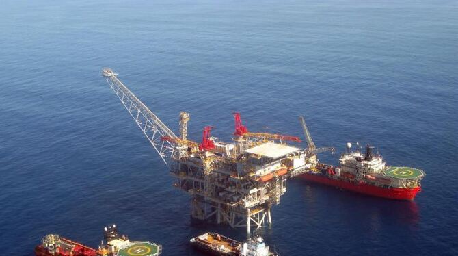 Gasfeld im Mittelmeer