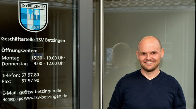 Voller Tatendrang: Attila Bodo ist der neue Geschäftsführer des TSV Betzingen, des zweitgrößten Sportvereins Reutlingens. FOTO:
