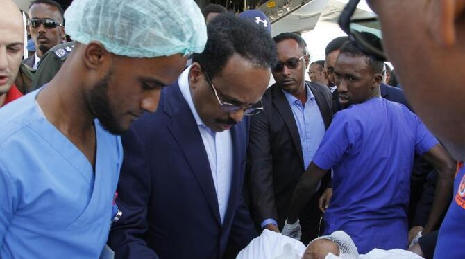 Nach Explosion einer Autobombe in Mogadischu