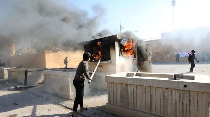 Demonstrant in Bagdad Demonstrant in Bagdad